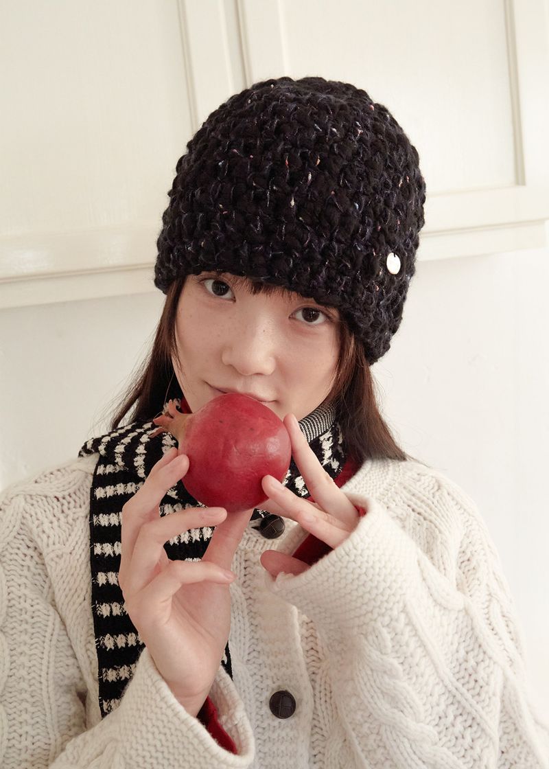 Slab Wool Beanie - Black