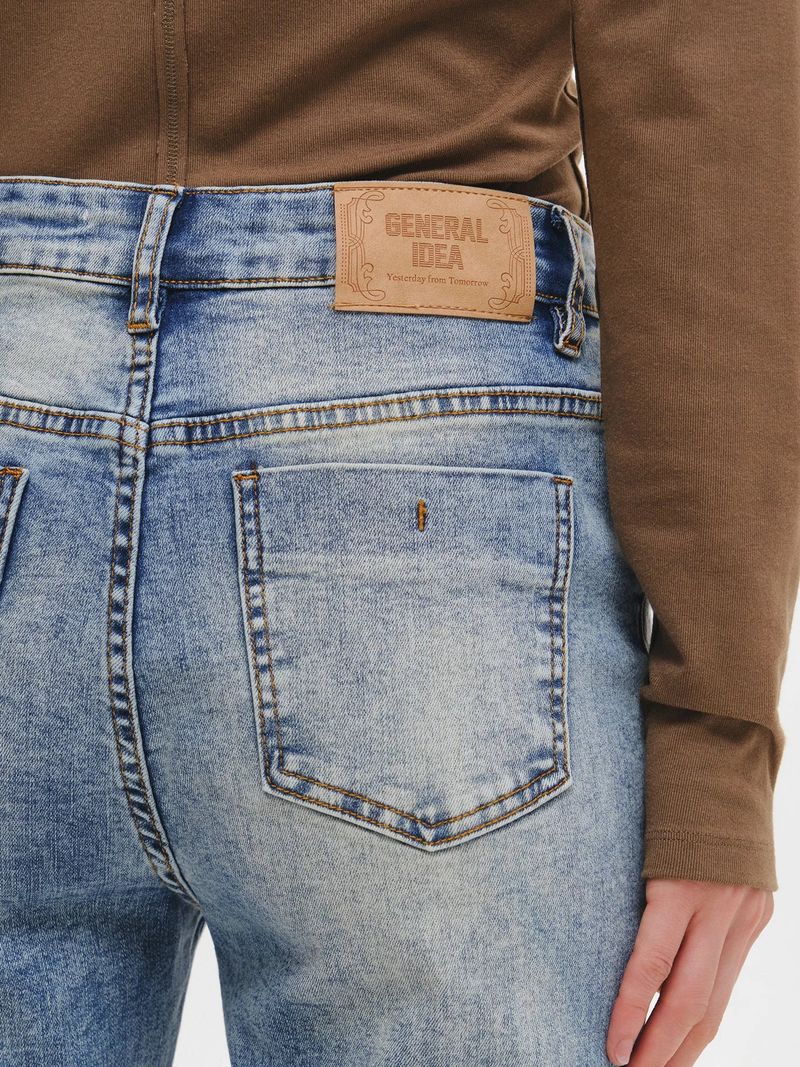 BOOTCUT WASHING DENIM PANTS