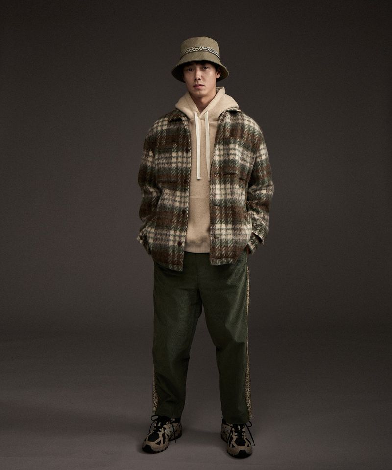 JACQUARD TAPE BUCKET HAT