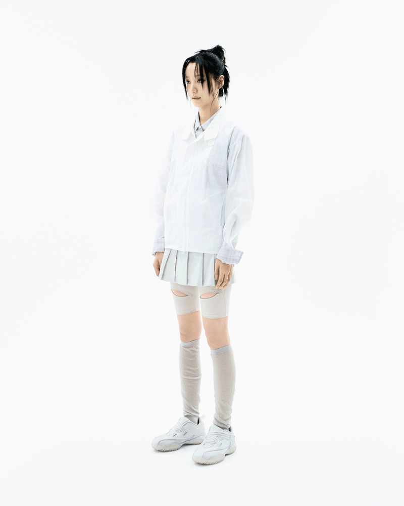 Layered Sheer Blouson / Off White