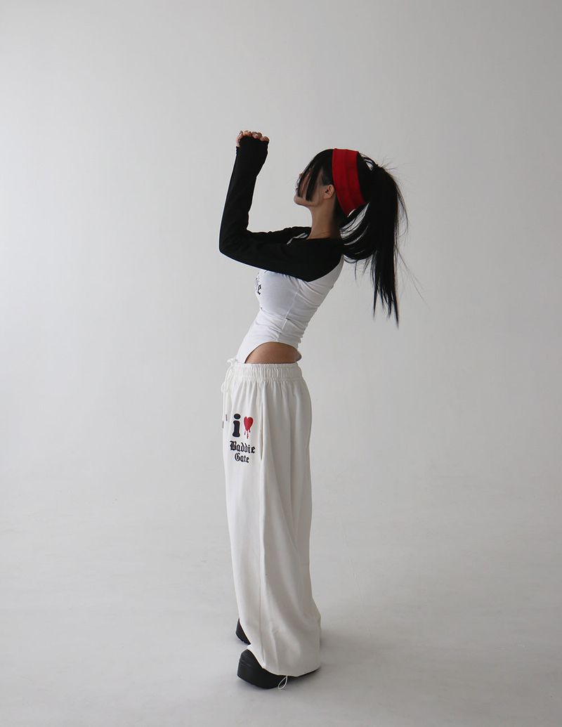 I Love Jogger Wide Pants