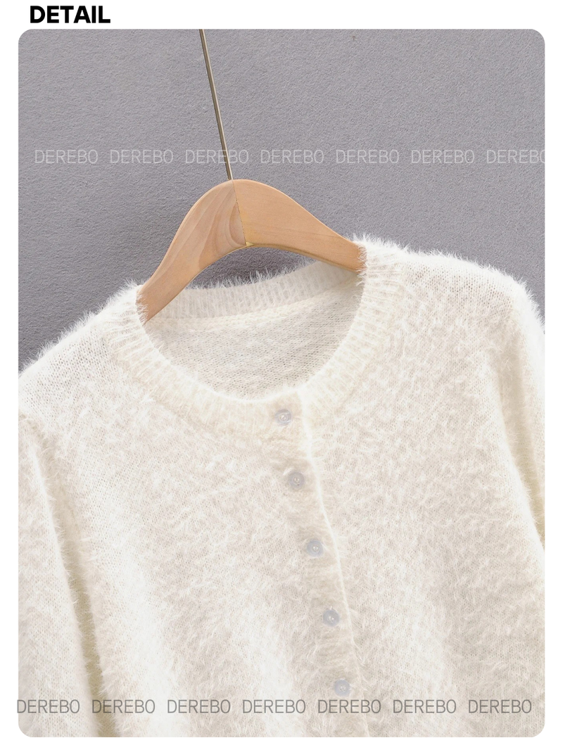 [SALE] Fluffy cropped pastel cardigan