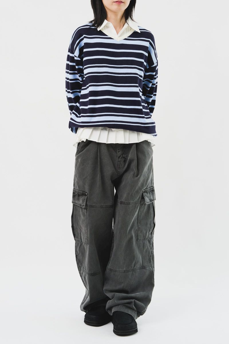 Tora Open Striped Knit (3color)