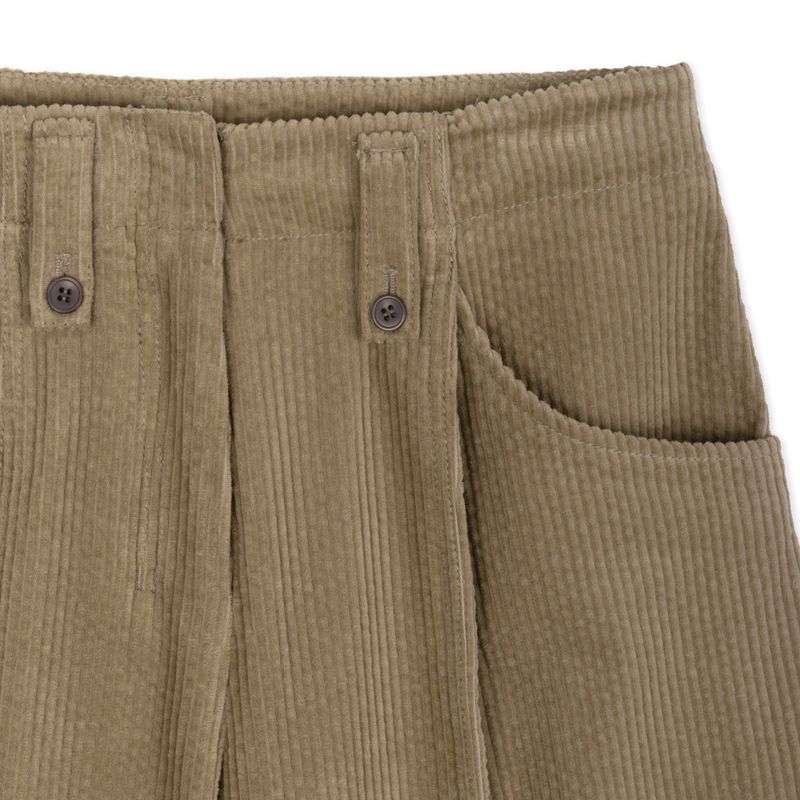BROWN CORDUROY BERMUDA PANTS