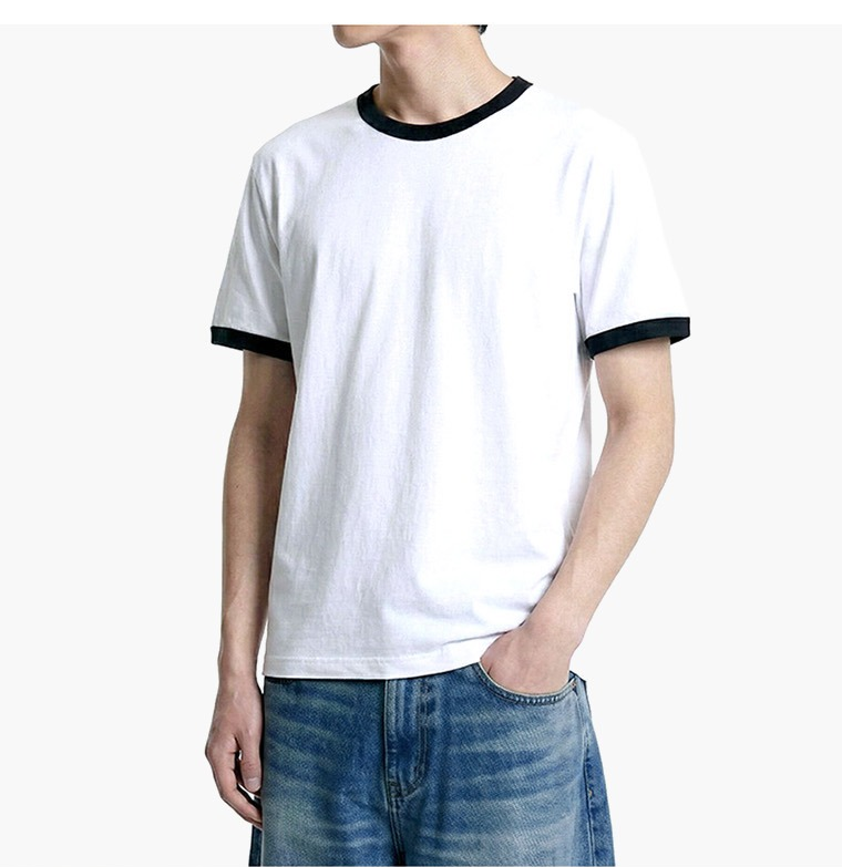 Essential Standard Short Sleeve Ringer T-shirt White