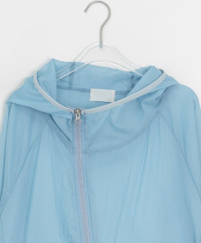 Mimove Diagonal SeeThrough Taping Summer Wind Jumper