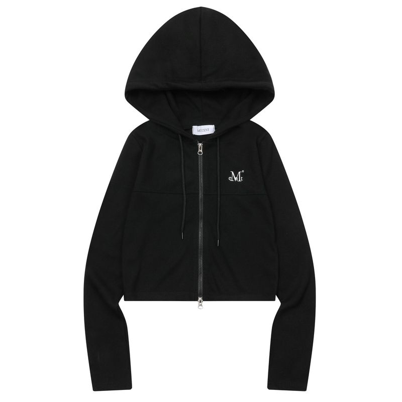 MUCENT（ムセント）の「VIV TWO-WAY CROP KNIT ZIP-UP (2Color)（Tops）」