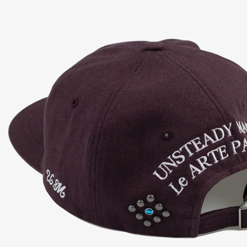 Vintage 6 Panel Cap_Burgundy