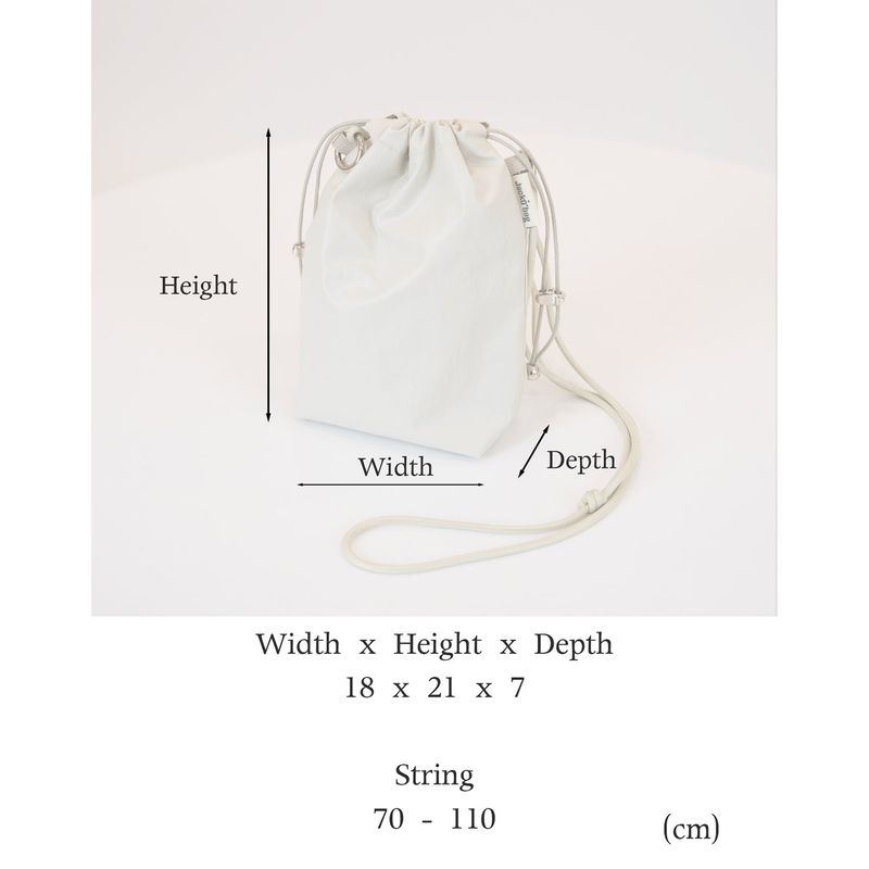 Glazed mini bag - BROWN