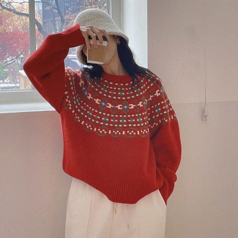 natural mind（ナチュラル マインド）の「Mary Nordic knitwear（Tops）」