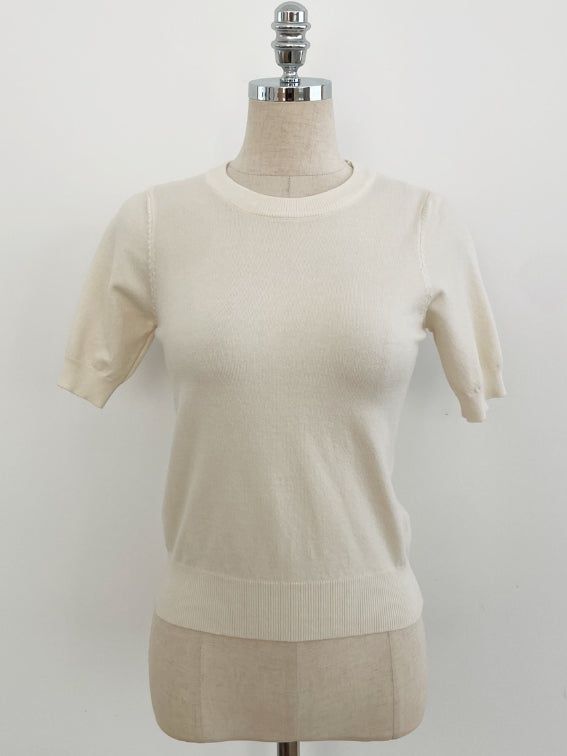 Today Round Basic Short Sleeve Knit