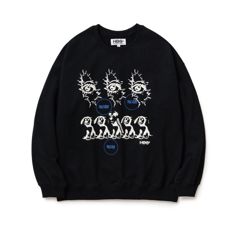 HDS（ハイデフィニションソウル）の「PROTECT CREWNECK - BLACK（Tops）」