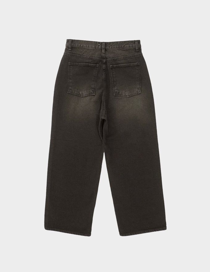 Maison washing wide denim pants