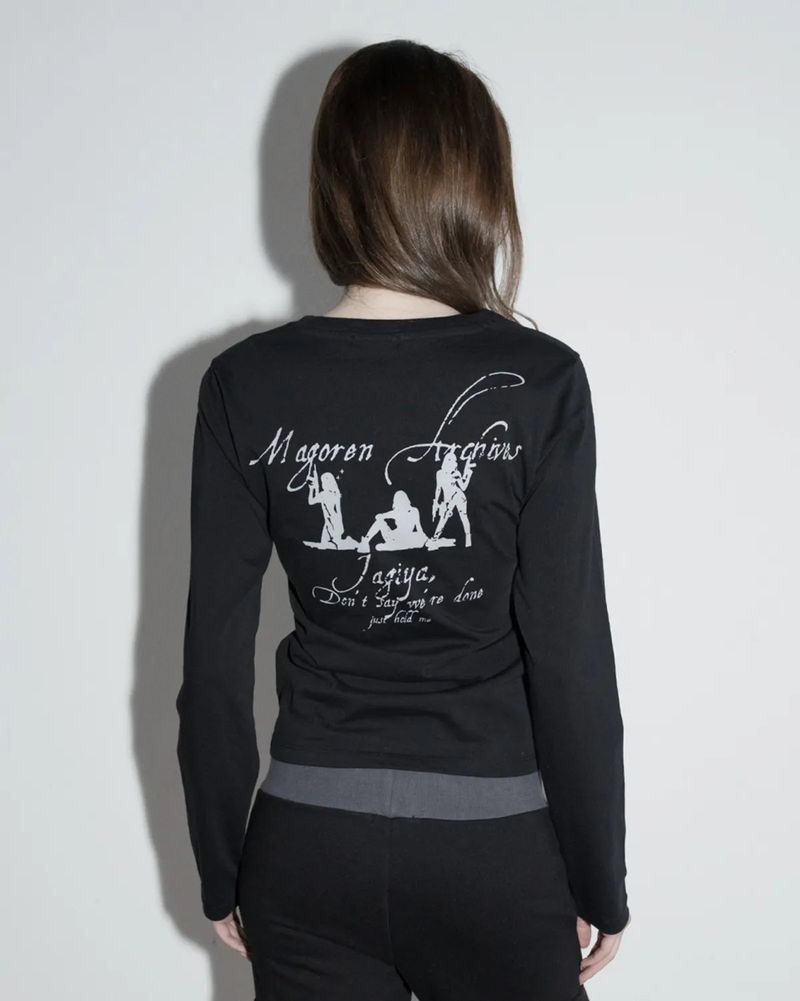 MagoRen SEOUL(マゴレン ソウル)の「Jagiya Crew Neck Long Sleeve Black(Tops)」