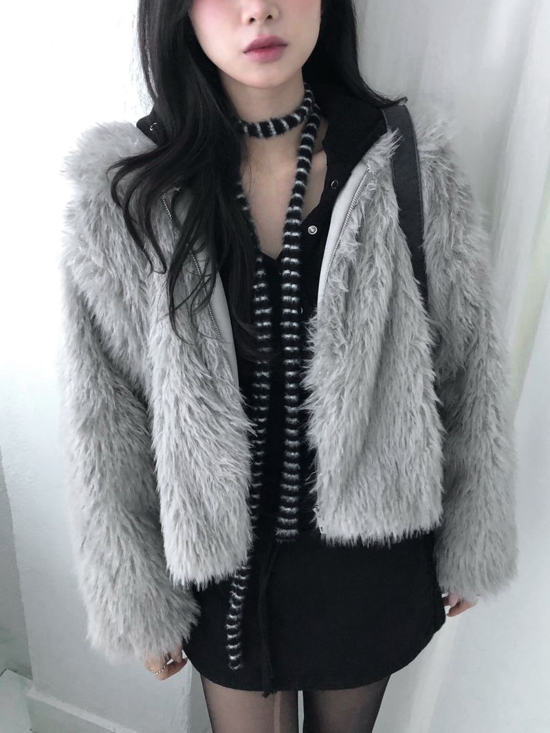 Swan Fur Jacket