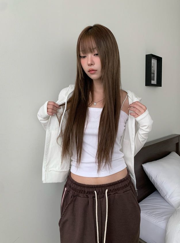 Gazelle Slim Fit Crop Hood Zip-Up