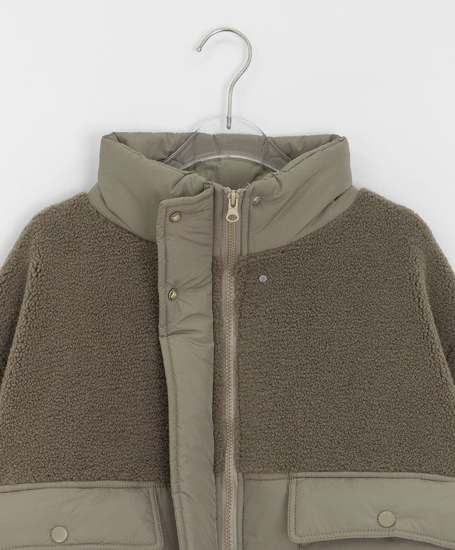 Canyl High-Neck Wool Padded Jumper