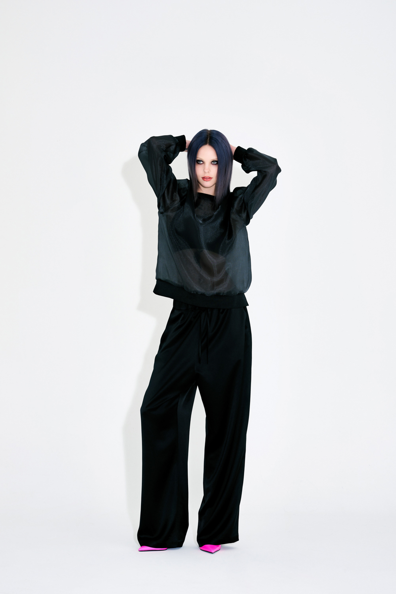 Organza M2M Blouse - Black