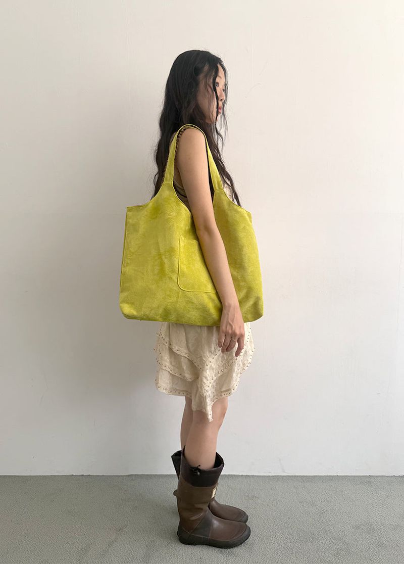 coferry（コフェリー）の「コバルティニースエードバッグ (lime)（バッグ）」