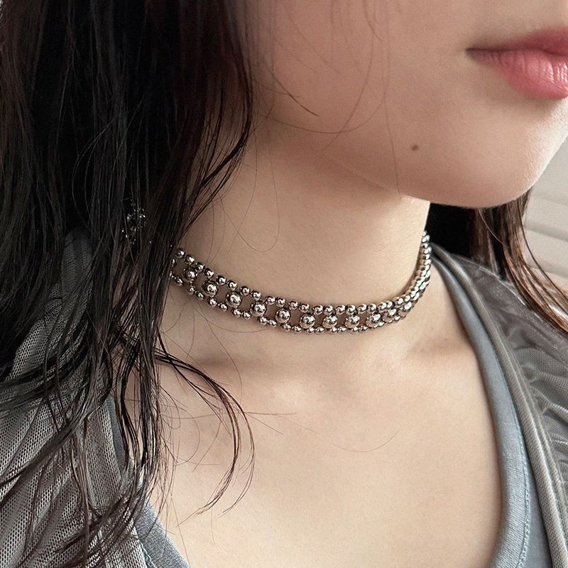 geegee(ジジ)の「lace ball chain necklace(Accessories)」