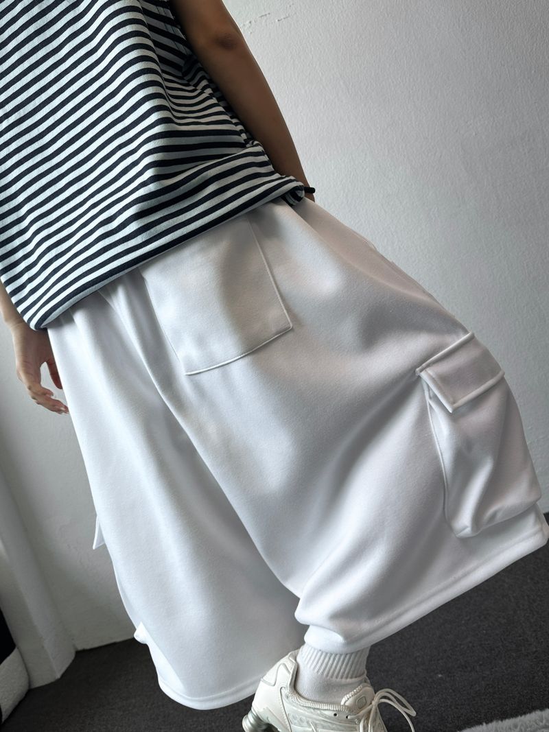Diverse Multi Cargo Balloon Bermuda Shorts 4color