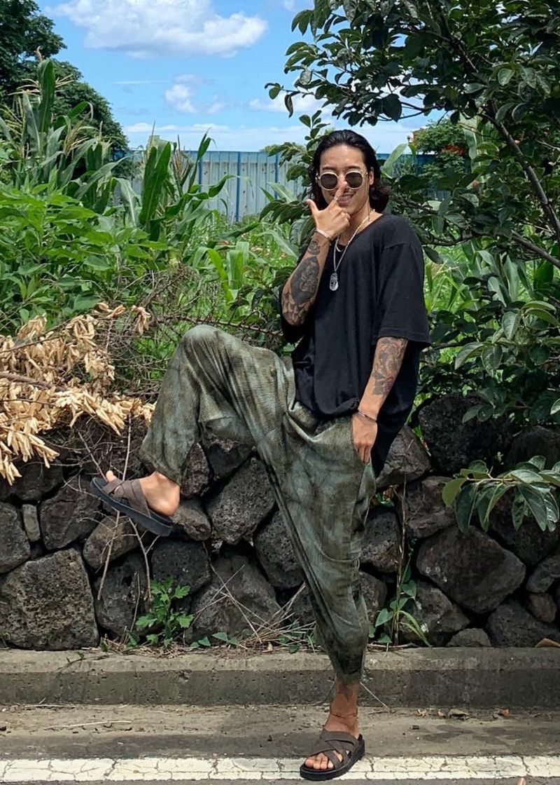 Dyed Balloon Pleated Pants 3COLOR