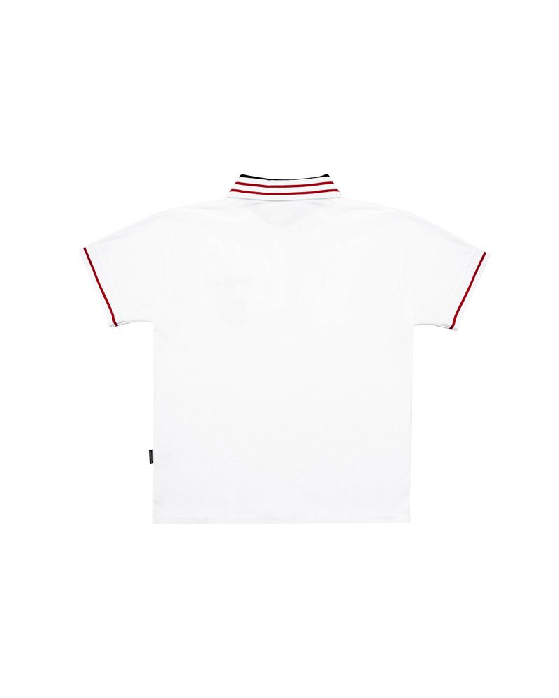 DC x The Rolling Stones Embroidery Logo Polo White