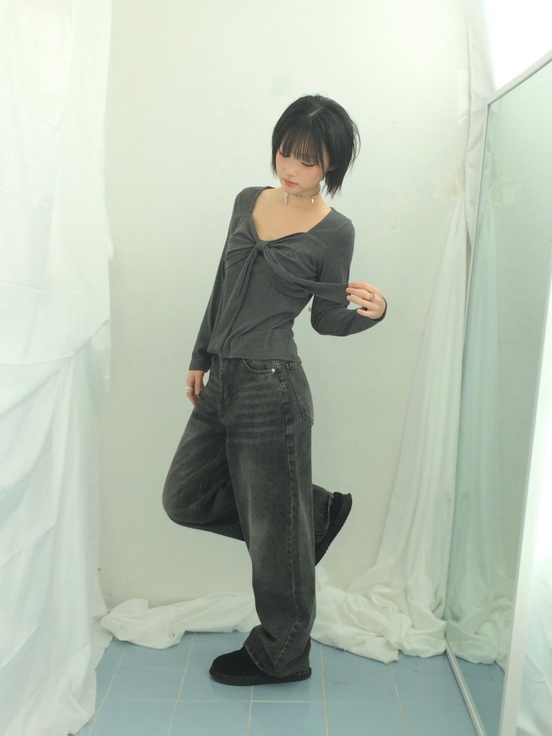 drape ribbon top