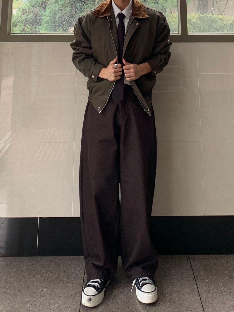 Corduroy Collar Work Jacket