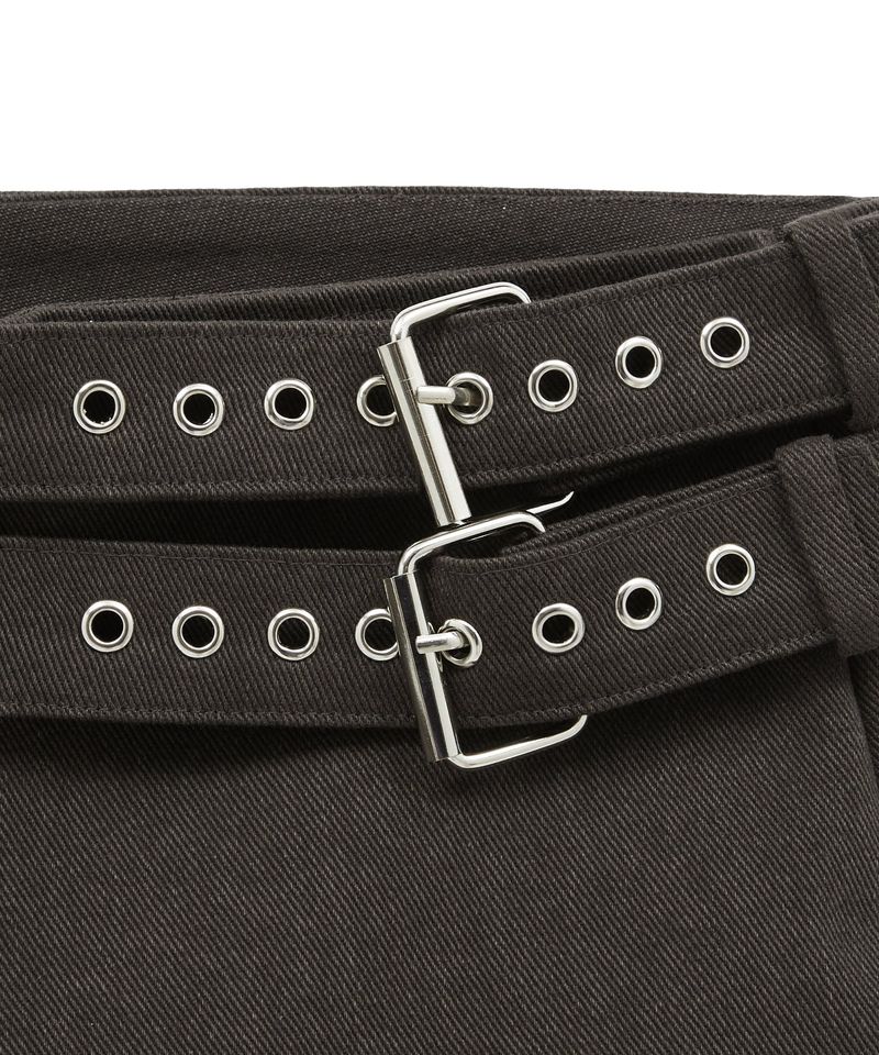 2 belt shorts (brown)