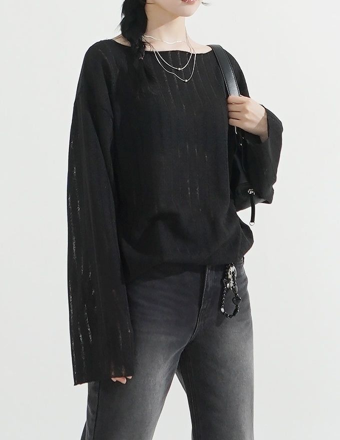 See-through Scotch Knit