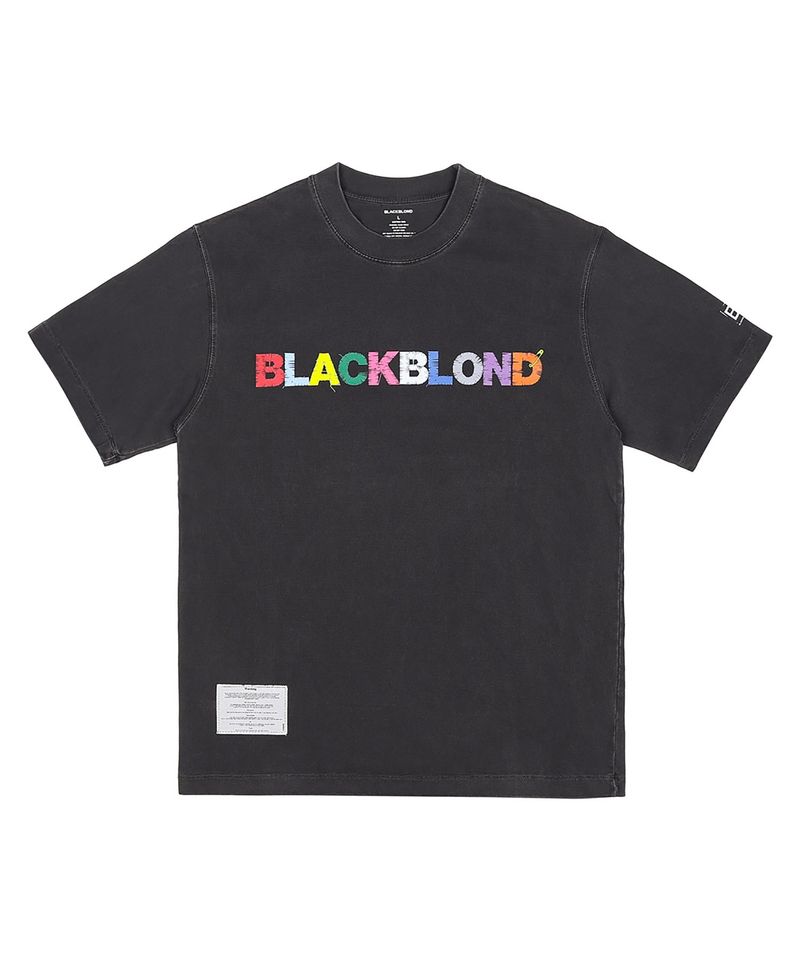 BLACKBLOND(ブラックブロンド)の「BBD Uncover Colors Logo Pigment T-Shirt (Vintage Black)(Tops)」