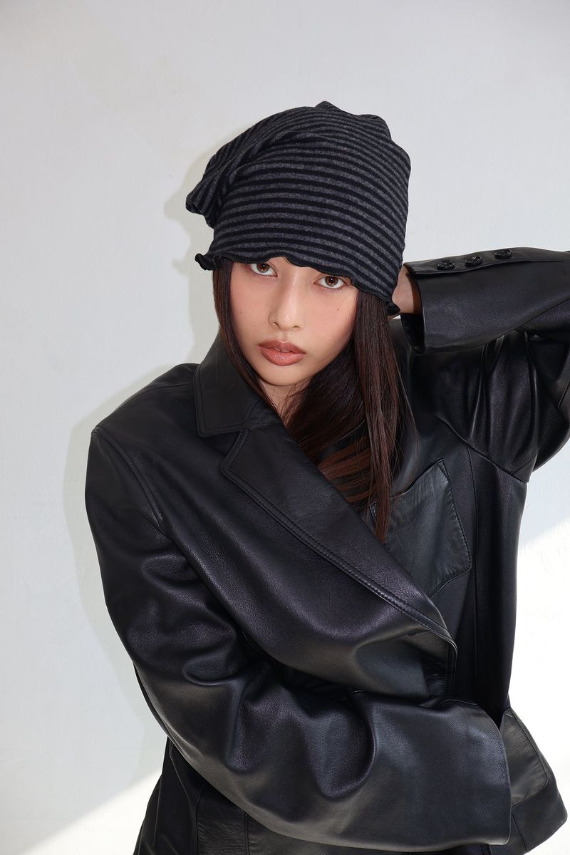 STRIPE BEANIE (3COLORS)