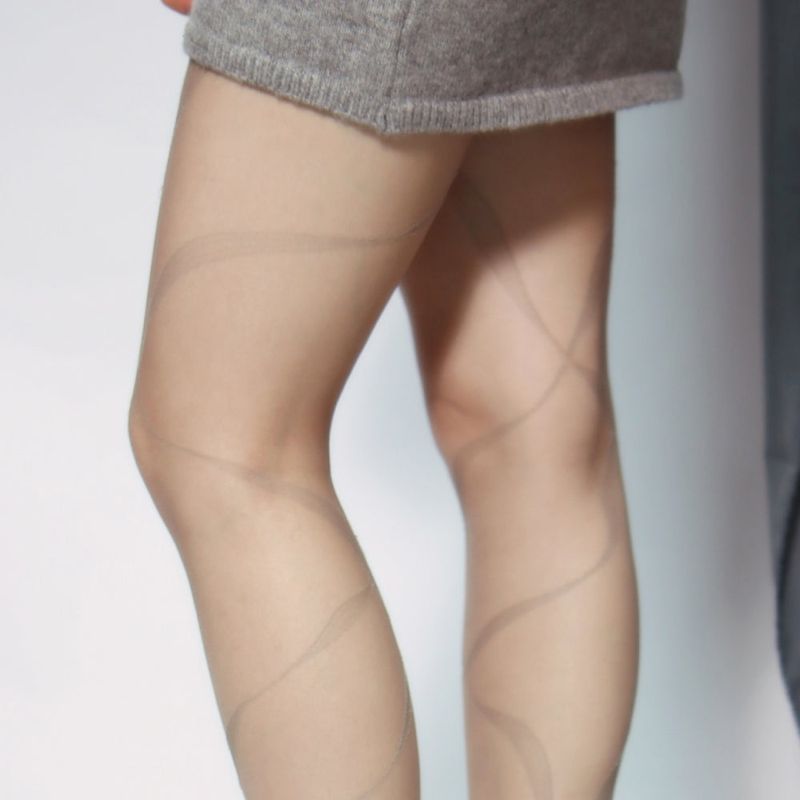 sheer wave tights (gray)