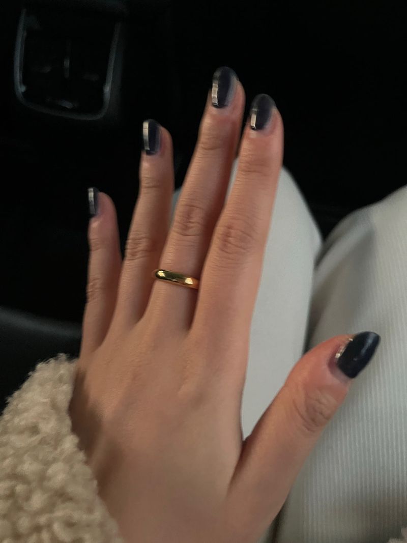 (silver925/18k) 4mm babe ring