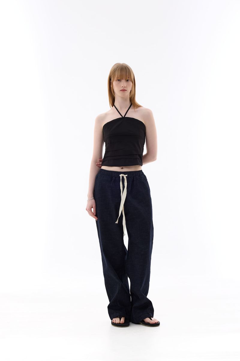 MELLIFLUOUS STRING TUBE TOP / BLACK