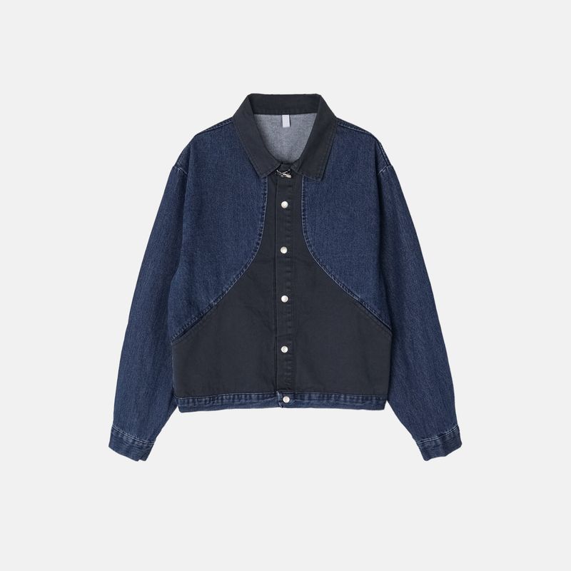 Moss Color Denim Jacket (2color)