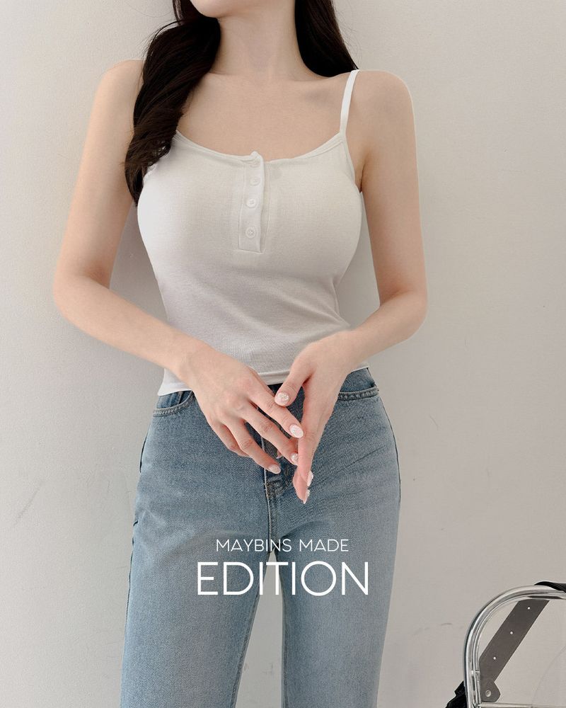 MAYBINS（メイビンス）の「[MADE] Robe cap button sleeveless（Tops）」