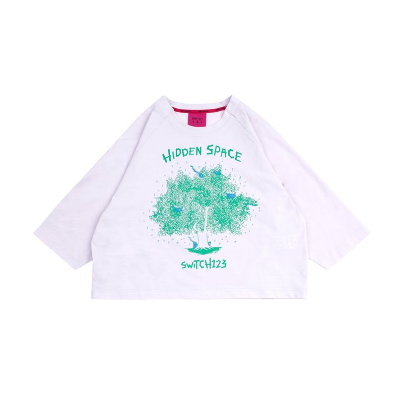 ワイドクロップエデンツリーラグランショートスリーブTシャツ (FOR WOMAN) _SYS7TS57LP