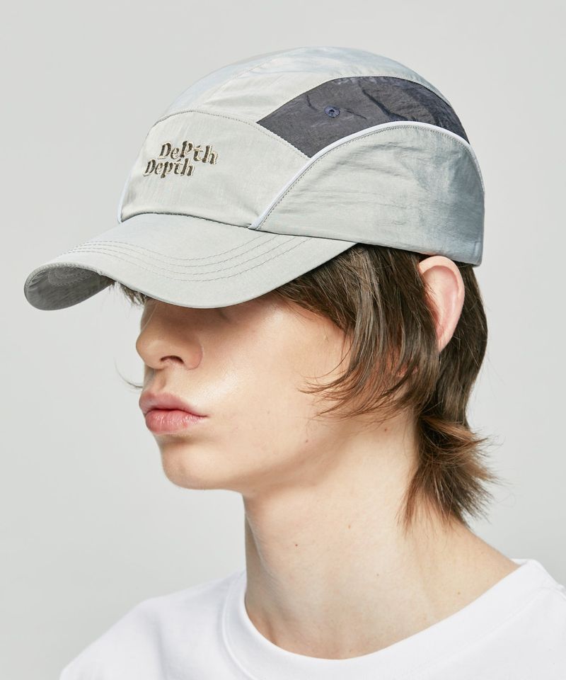 Depth Nylon 7 Panel Cap Light Gray