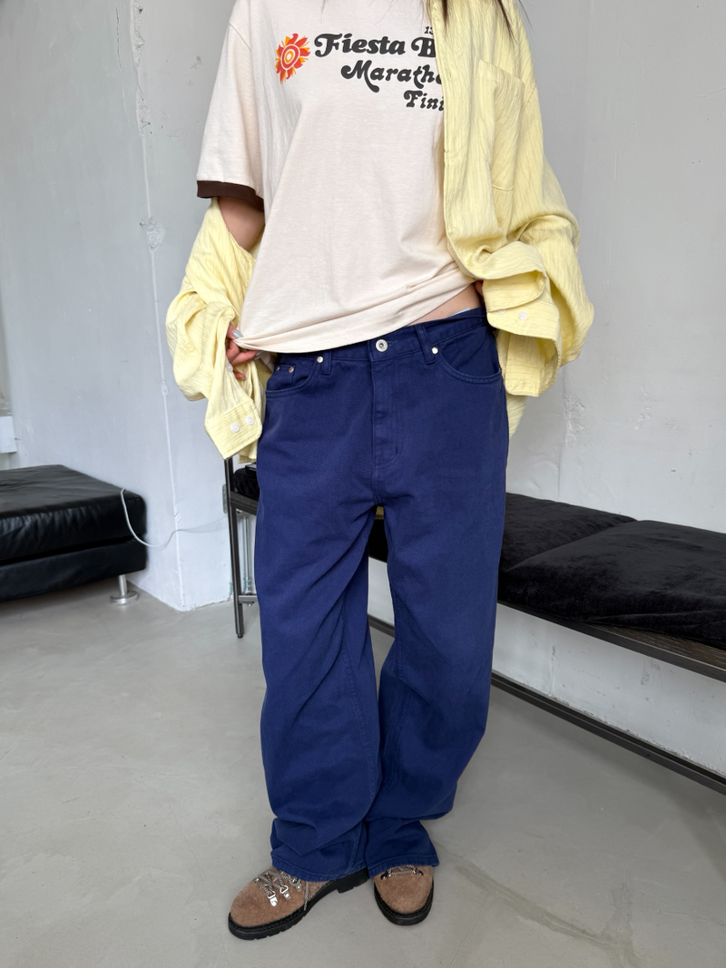 another language(アナザーランゲージ)の「crayon dyeing color pants(Pants)」