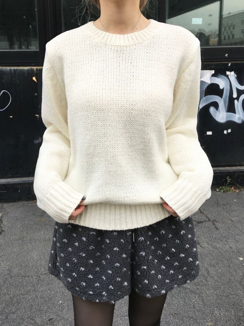 RITCORE（リットコア）の「[Basic Item] Soft Round Basic Knit (8c)（Tops）」