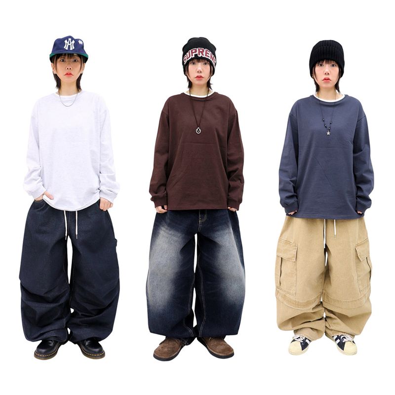HundoP(ハンドピー)の「Basic Double Layered Long Sleeve Tee(Tops)」