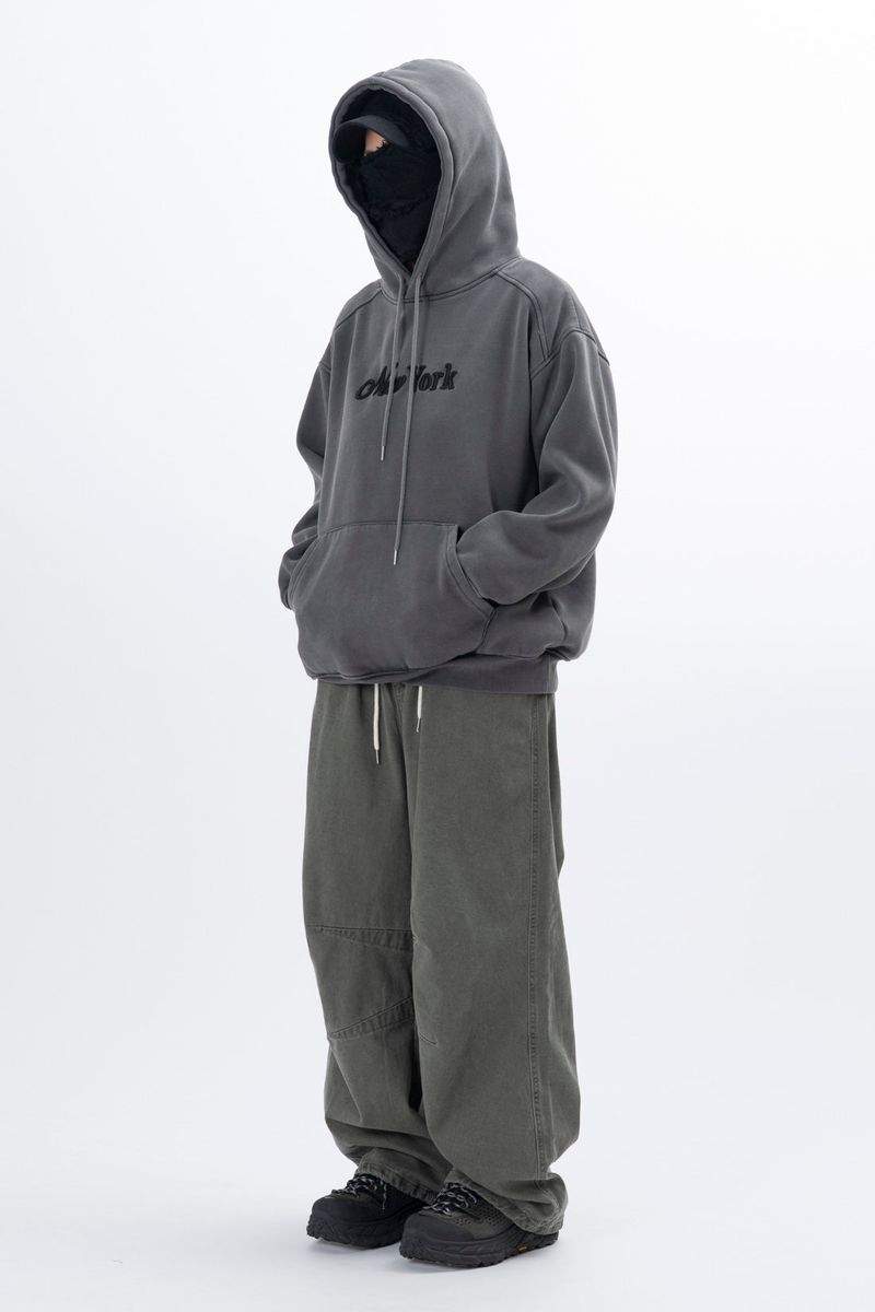 Eyelet Fleece Hooded Zip Up