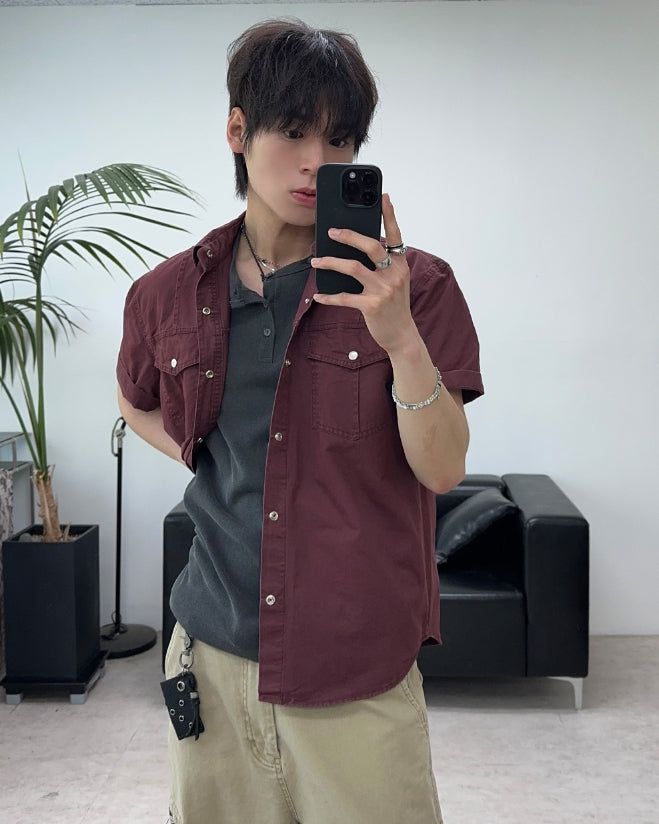 Aran Cation Pocket Short Sleeve Shirt