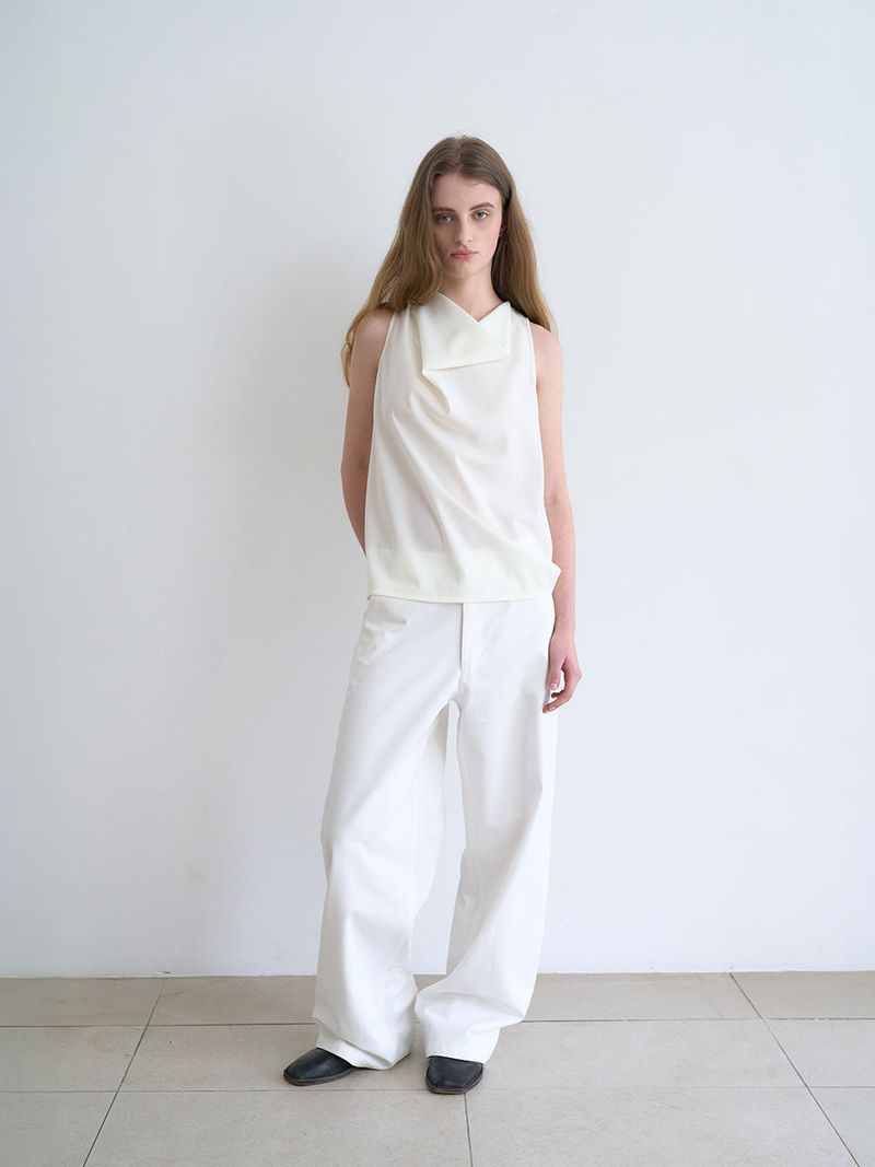 Hazel wide pants (Ivory)