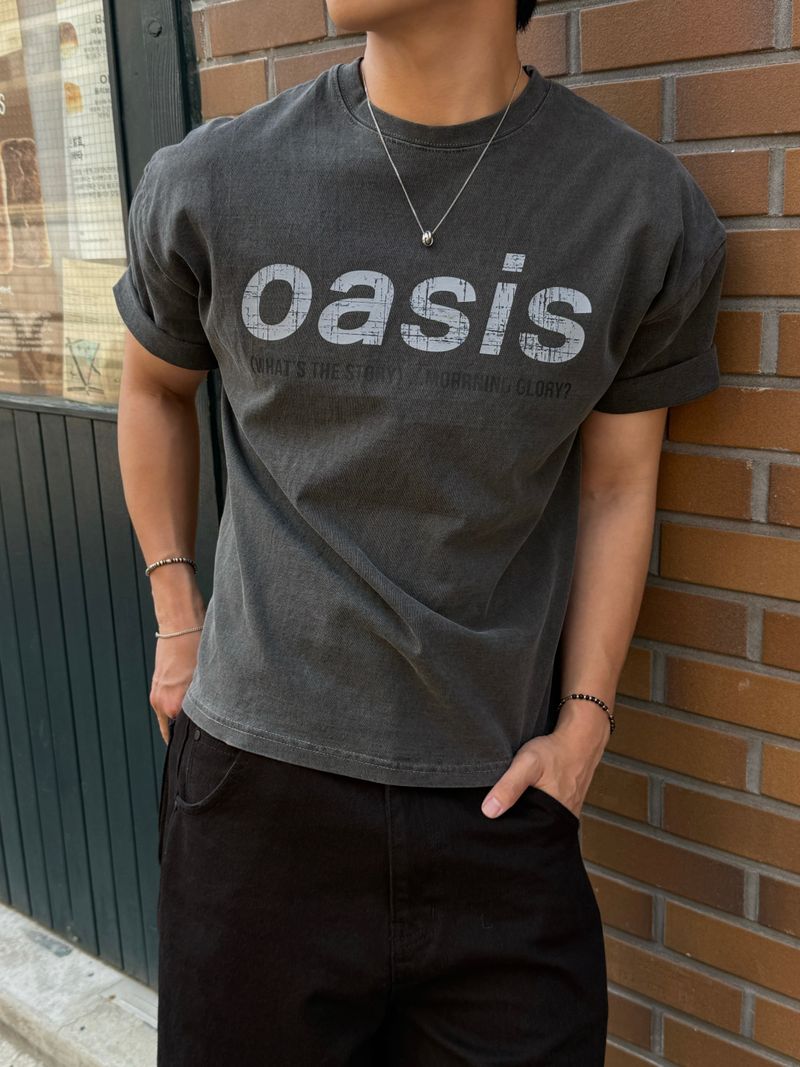 Oasis pigment crop short sleeve