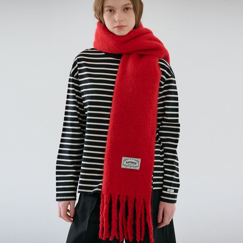 Soft Brushed Muffler_Red
