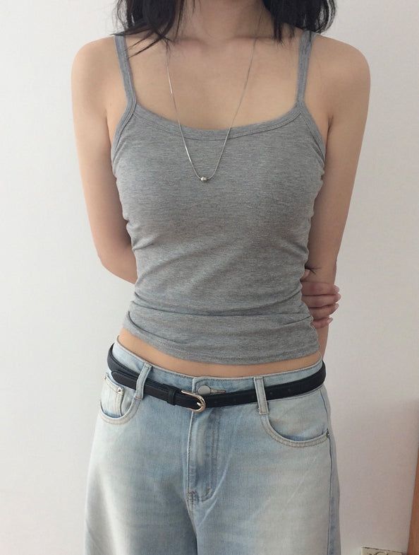 Rufu Plain Cap Strap Sleeveless