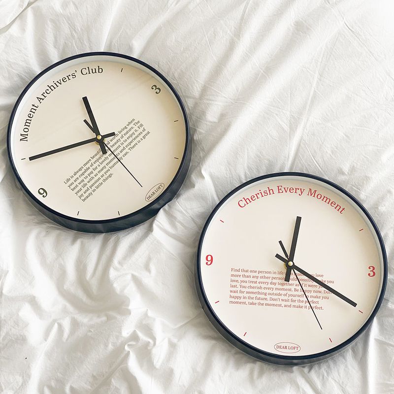 Dear Loft（ディアーロフト）の「Lettering Silent Wall Clock（）」